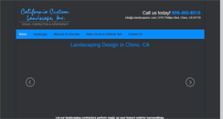 Desktop Screenshot of califcustomlandscape.com